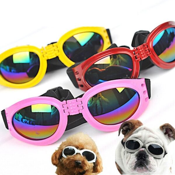 Gafas de sol para perros,impermeables, plegables, protección UV para mascotas