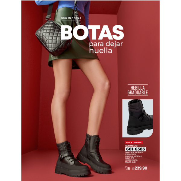 Botas.Akiko Negro